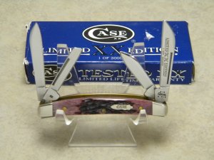 Case XX USA 2003 Purple Cabernet Bone 6468 SS Limited Edition Congress Knife in Box