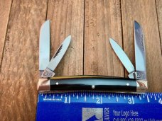 Bulldog 4 Blade Congress In Striking Coon Stripe Celluloid Fighting Bulldog Stamp ’95 SHARP LOOKING! Bulldog 4 Blade Congress In Striking Coon Stripe Celluloid Fighting Bulldog Stamp ’95 SHARP LOOKING!