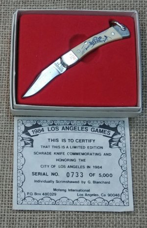 1984 Los Angeles Games Schrade Commemorative LB1