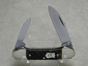 Robt Klaas Kissing Crane Solingen Germany Bone 2929 Mini Canoe Knife c.1974