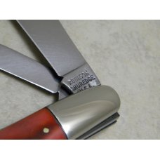 Robeson ShurEdge USA 521168 Saw Cut Strawberry Delrin 2 Blade Barlow Knife c.1960's