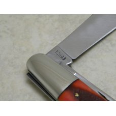 Robeson ShurEdge USA 521168 Saw Cut Strawberry Delrin 2 Blade Barlow Knife c.1960's