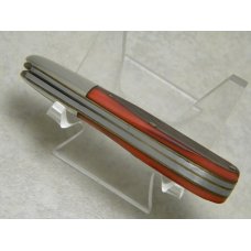 Robeson ShurEdge USA 521168 Saw Cut Strawberry Delrin 2 Blade Barlow Knife c.1960's