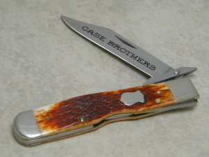 Case Bros. Cutlery USA 2003 Chestnut Bone 6111 1/2L SS Cheetah Knife