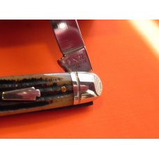 Schatt & Morgan Whittler Pocket Knife w/ Great Winterbottom Bone Handles & Blade Etch NOS +Orig Box Schatt & Morgan Whittler Pocket Knife w/ Great Winterbottom Bone Handles & Blade Etch NOS +Orig Box
