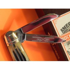 Schatt & Morgan Whittler Pocket Knife w/ Great Winterbottom Bone Handles & Blade Etch NOS +Orig Box Schatt & Morgan Whittler Pocket Knife w/ Great Winterbottom Bone Handles & Blade Etch NOS +Orig Box