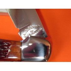 A G Russell Hunter Lockback Pocket Knife w/ Beautiful Chestnut Brown Bone Handles & Acorn Shield A G Russell Hunter Lockback Pocket Knife w/ Beautiful Chestnut Brown Bone Handles & Acorn Shield