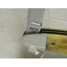 Case XX USA 5 Dot (1995) Smooth Bone 6240 SS Dogleg Trapper Knife Case XX USA 5 Dot (1995) Smooth Bone 6240 SS Dogleg Trapper Knife