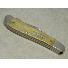 Case XX USA 5 Dot (1995) Smooth Bone 6240 SS Dogleg Trapper Knife Case XX USA 5 Dot (1995) Smooth Bone 6240 SS Dogleg Trapper Knife