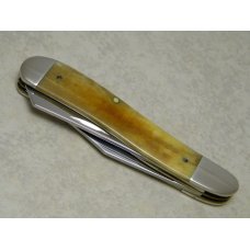 Case XX USA 5 Dot (1995) Smooth Bone 6240 SS Dogleg Trapper Knife Case XX USA 5 Dot (1995) Smooth Bone 6240 SS Dogleg Trapper Knife
