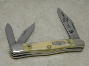 Case XX USA 8 Dot (1982 WTKC - West Texas Knife Club) Smooth Bone 6308 Whittler Knife