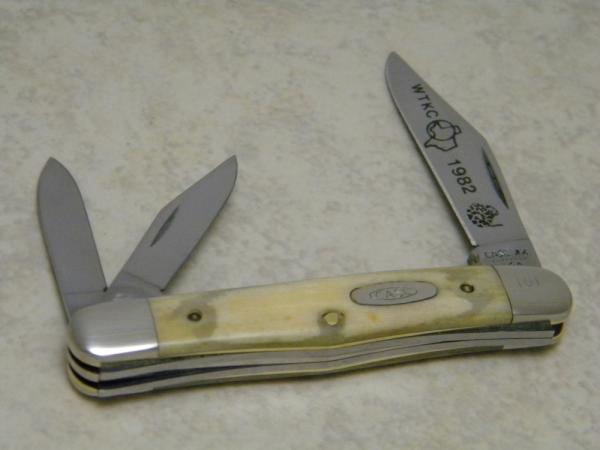 Case XX USA 8 Dot (1982 WTKC - West Texas Knife Club) Smooth Bone 6308 Whittler Knife Case XX USA 8 Dot (1982 WTKC - West Texas Knife Club) Smooth Bone 6308 Whittler Knife