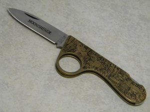Taylor Cutlery Surgical Japan Brass Moonshiner Lockback Knife