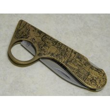 Taylor Cutlery Surgical Japan Brass Moonshiner Lockback Knife Taylor Cutlery Surgical Japan Brass Moonshiner Lockback Knife