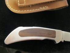 Smith & Wesson Model 6061 Maverick Folding Knife USA Made with Leather Sheath Smith & Wesson Model 6061 Maverick Folding Knife USA Made with Leather Sheath