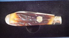 Colt 2 Blade  Tear Drop Jack Jigged Bone Handles-Presentation Box