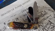 Colt 2 Blade  Tear Drop Jack Jigged Bone Handles-Presentation Box