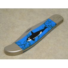 Case XX USA (1995) 6165 SS Turquoise "The Orca Whale" Folding Hunter Knife - NIB 1 of 500 Case XX USA (1995) 6165 SS Turquoise "The Orca Whale" Folding Hunter Knife - NIB 1 of 500