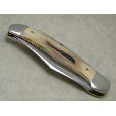 Ka-Bar Olean NY Stag CK95 Folding Hunter Knife - 1995 KA-BAR Knife Collectors Club Ka-Bar Olean NY Stag CK95 Folding Hunter Knife - 1995 KA-BAR Knife Collectors Club
