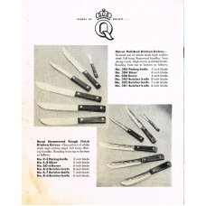 Queen Cutlery Boning Knife BO-6 with hickory handle 1949