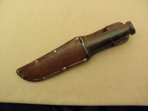Vintage WWII Queen City Fighting Knife, made in Titusville, PA in 1943