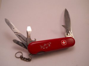 Wenger Delemont Switzerland Stainless Fish Swiss Army Knife