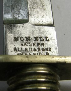 Stag Handle Dirk-NON-XLL Joseph Allen & Sons Knife With Scabbard