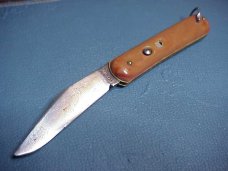 Vintage Tan Colonial Shur Snap Fatjack switchblade knife Vintage Tan Colonial Shur Snap Fatjack switchblade knife