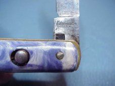 Vintage Edgemaster Fishtail Light purple swirl switchblade Vintage Edgemaster Fishtail Light purple swirl switchblade