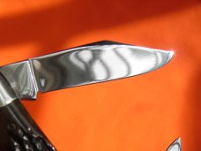 Case xx 1979 (1 dot) 3 Blade Whittler (MDL #6383) Knife w Chestnut Brown Jigged Bone Handles -NOS Case xx 1979 (1 dot) 3 Blade Whittler (MDL #6383) Knife w Chestnut Brown Jigged Bone Handles -NOS