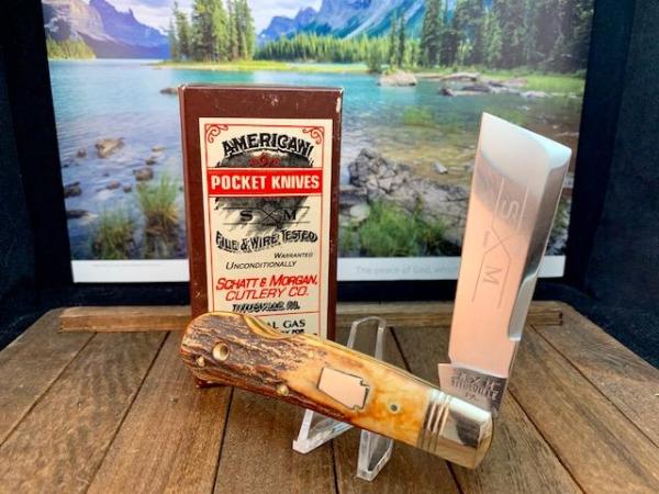 Schatt and Morgan India Stag Cotton Knife, From the 5th Anniversary Series Schatt and Morgan India Stag Cotton Knife, From the 5th Anniversary Series