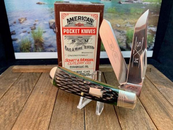 Schatt and Morgan Sway Belly Trapper in Deep Green Bone, From the 6th Anniversary Series Schatt and Morgan Sway Belly Trapper in Deep Green Bone, From the 6th Anniversary Series