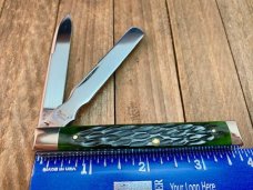 Schatt and Morgan Deep Green Bone Doctor’s Knife, From the 6th Anniversary Series.