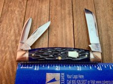 Case XX Stainless USA 3 Dot (1977) Stag 52087 SSP Blue Scroll Stockman Knife - Mint Case XX Stainless USA 3 Dot (1977) Stag 52087 SSP Blue Scroll Stockman Knife - Mint