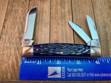 Case XX Stainless USA 3 Dot (1977) Stag 52087 SSP Blue Scroll Stockman Knife - Mint Case XX Stainless USA 3 Dot (1977) Stag 52087 SSP Blue Scroll Stockman Knife - Mint