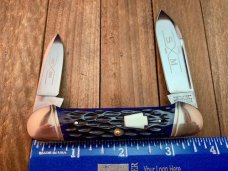 Schatt and Morgan 2 Blade Canoe Jack in Deep Blue Bone, From the 7th Anniversary Series Schatt and Morgan 2 Blade Canoe Jack in Deep Blue Bone, From the 7th Anniversary Series