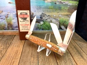 Schatt and Morgan Serpentine Stockman in Antique Green Jigged bone, From the 9th Anniversary Series