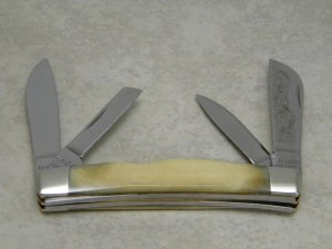 Ka-Bar Union Cut. Co. Bone USC88 Large 4 Blade Congress Knife c.1988