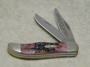 Case XX USA 2003 Cabernet Bone Limited Edition 62165 TH SS Tiny Folding Hunter Knife in Box