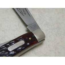 Parker-Frost USA 1978-2 (Schrade USA) Preferred Stock Series Red Bone Stockman Knife in Box Parker-Frost USA 1978-2 (Schrade USA) Preferred Stock Series Red Bone Stockman Knife in Box