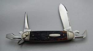 Western Unofficial Scout With Brown Jigged Bone Covers 3 5/8
