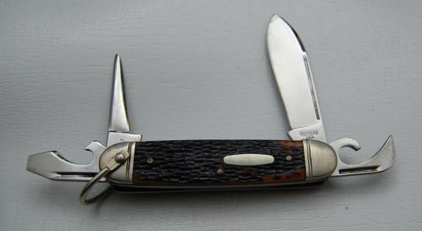 Western Unofficial Scout With Brown Jigged Bone Covers 3 5/8