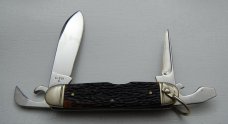 Western Unofficial Scout With Brown Jigged Bone Covers 3 5/8 Western Unofficial Scout With Brown Jigged Bone Covers 3 5/8