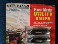 Colonial Forrest Master Utility Knife Point of Sale Display Card 6 Knives! Colonial Forrest Master Utility Knife Point of Sale Display Card 6 Knives!