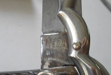 Vintage Folding swing guard Bowie Knife-Frenzel Nixdorf With Original Scabbard.
