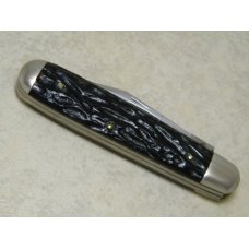 Vintage Robeson ShurEdge USA 622056 Jigged Black 2 Blade Jack Knife