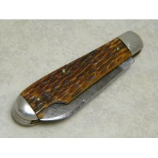 Schrade Cut. Co. Walden NY USA Peachseed Bone Large Easy Open Jack Knife c.1903-1948 Schrade Cut. Co. Walden NY USA Peachseed Bone Large Easy Open Jack Knife c.1903-1948
