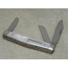 Ibberson Sheffield England Stan Shaw 1959 Pearl Large 3 Blade Stockman Knife