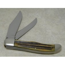 Queen Steel #39 Winterbottom Bone Folding Hunter Knife - "Q Steel" Tang Stamp - No Etch - 1950's Queen Steel #39 Winterbottom Bone Folding Hunter Knife - "Q Steel" Tang Stamp - No Etch - 1950's