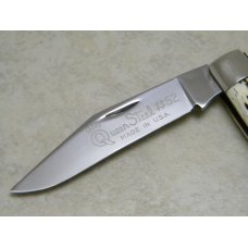 Queen Steel #52 Winterbottom Bone Large Moose Knife - No Tang Stamp - Etched - 1960's Queen Steel #52 Winterbottom Bone Large Moose Knife - No Tang Stamp - Etched - 1960's